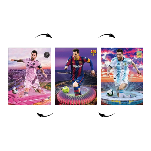 Póster 3D de Lionel Messi