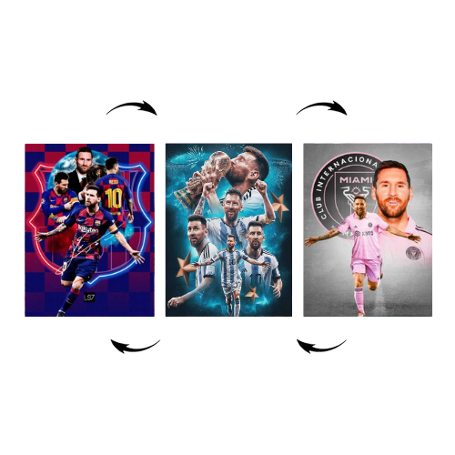 Póster 3D de Lionel Messi