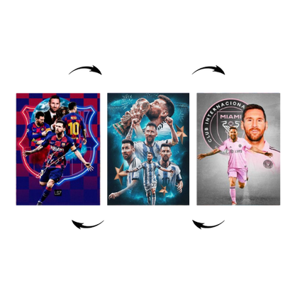 Póster 3D de Lionel Messi